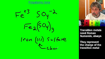 Ionic Bonding - Polyatomic Ions and Writing Formulas Unit 7 Part 3