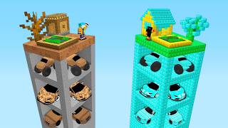 Garagem de noob vs pro de torres!
