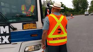 MTA NYCT DOB CDL Training Video  Description and Demonstration of offset parking to the right