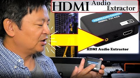 How to split or extract audio from HDMI signal for video projector, Blu Ray DVD players #HDMIaudio