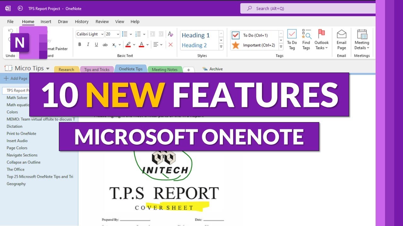 Microsoft OneNote New Features - Top 10 updates // Desktop, Web, iOS and  Class Notebook - YouTube