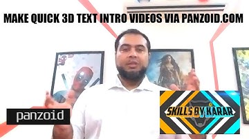 Make quick 3D text intros via panzoid