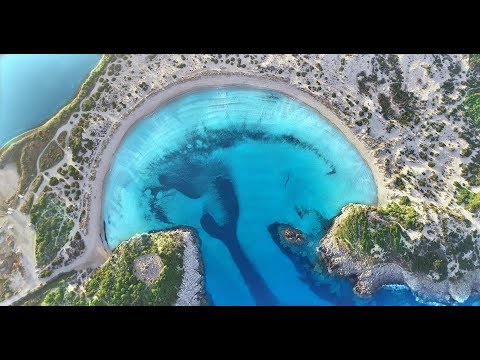 Βοϊδοκοιλιά με drone - voidokilia beach by drone