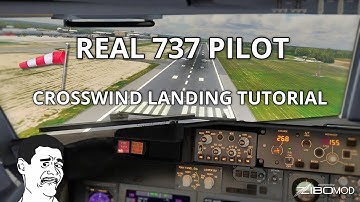 Real 737 Pilot | Crosswind Landing Tutorial | ZIBO MOD 737NG