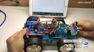 OPEN-SMART 4WD Serial Bluetooth Control Gear Motor Smart Car Kit