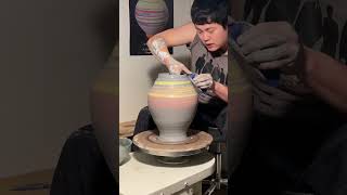Making a MOONJAR on the pottery wheel  달항아리 @YALCERAMIC  #ceramics #pottery #ceramicsart #clay