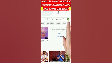 How to make multiple youtube channels with one gmail account? #shorts