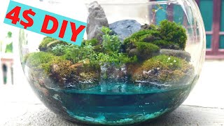 4$ DIY A Bay Style Terrarium | Resin Art | Mossarium Terrarium | Gem's Life