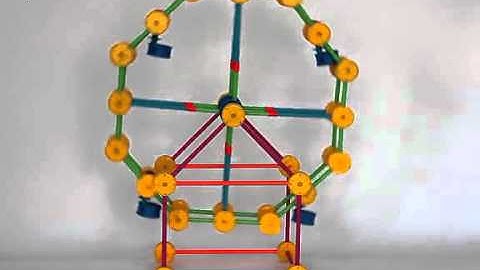Thinkertoy DIY building blocks - How to Build a Big Ferris Wheel