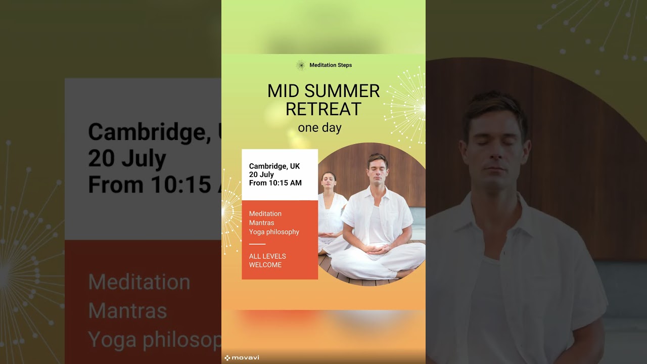 UK Meditation Retreat July 20 🧘‍♂️