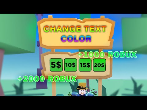 How to change Text Colors in PLS DONATE 💸 