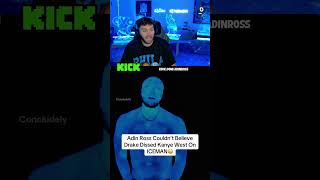 Adin Ross Couldn’t Believe Drake Dissed Kanye West On ICEMAN😳