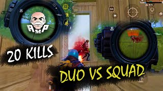 Duo vs Squad Erangle | 20 kills | Pubg Mobile | Erangle | Mallu gaming |AMP Gaming