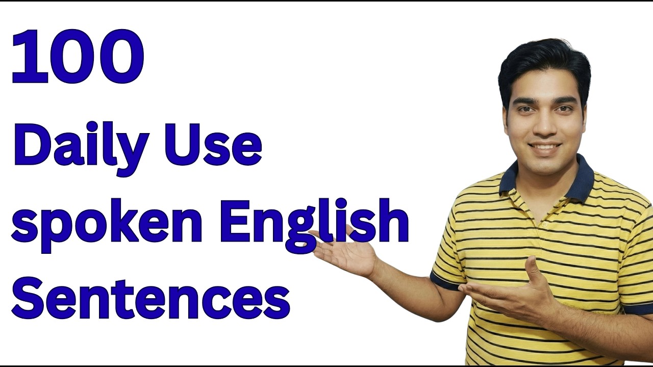 Daily Use Spoken English Sentences with Hindi Translation | Learn English Easily
