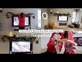 CHRISTMAS DECORATE WITH US PART 2 | NATURAL LOOKING GARLAND AND HOW TO HANG IT ON THE MANTLE