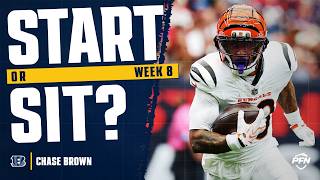 Week 8 Chase Brown Fantasy Start or Sit 2026