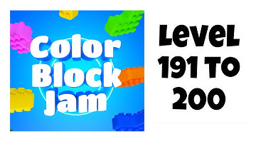 Color Block Jam Level 191 to 200 Gameplay