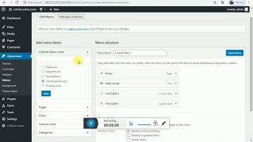 Custom Menu Icons WordPress Plugin
