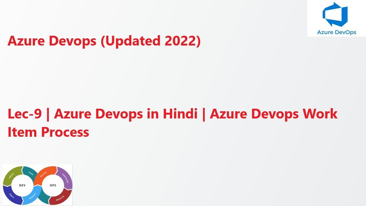 Lec-9 Azure Devops in Hindi - Azure Devops Work Item Process - YouTube