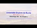 Prsentation de la bibliothque alouniversit shalom de bunia