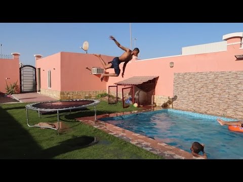 فيديو تشقلبنا من نطيطه على المسبح | شروحات باركور ..!! فلوق #8 فيديو تشقلبنا من نطيطه على المسبح | شروحات باركور ..!! فلوق #8