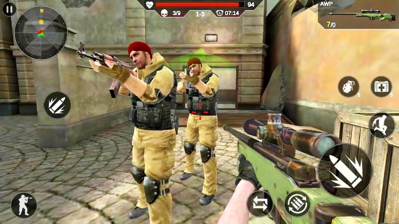 FPS Offline Strike : Encounter strike missions:AndroidGamePlay