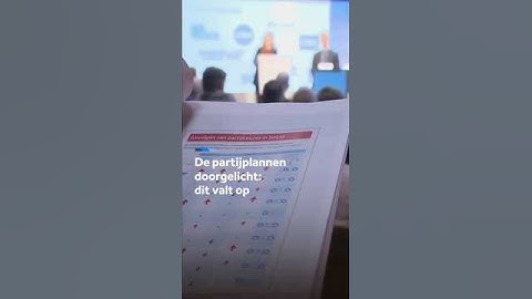 De verkiezingsprogramma