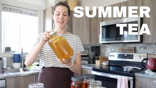 Summertime Cooling Teas, Healthy Iced Tea, Homemade Sweet Tea w/ Herbs & Loose Leaf Tea by Mountain Valley Refuge 140 views 9 months ago 8 minutes, 51 seconds
