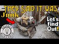 I PULLED this Roller from a DUMPSTER!! -  Can we SAVE this Forgotten Walk Behind Vibratory roller?