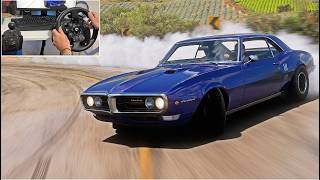 Pontiac Firebird Drift Build | Forza Horizon 5 | Wheel Gameplay