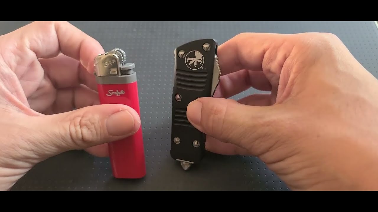 Microtech Mini Troodon D/E Size Comparison. #microtech #knife # ...
