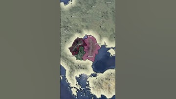 WW2 but the major countries were all in Romania | Hoi4 Timelapse #history #hoi4mp #hoi4mods #map ww2