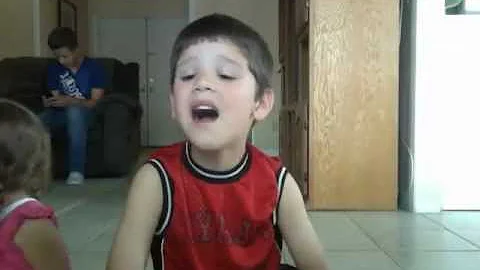 Little Cousin Ruben singing