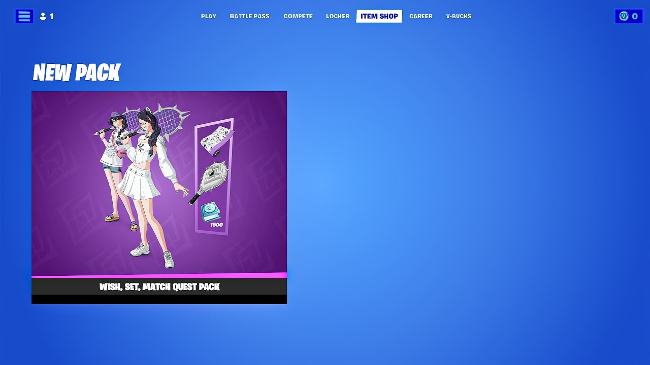 *NEW* Fortnite Erisa Quest Pack (Wish, Set, Match Quest Pack) YouTube