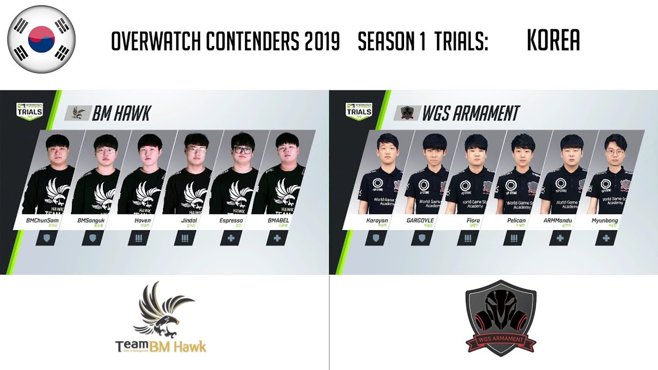 [KR] BM Hawk vs WGS Armament (Part 2) | OWC 2019 S1 Trials: Korea