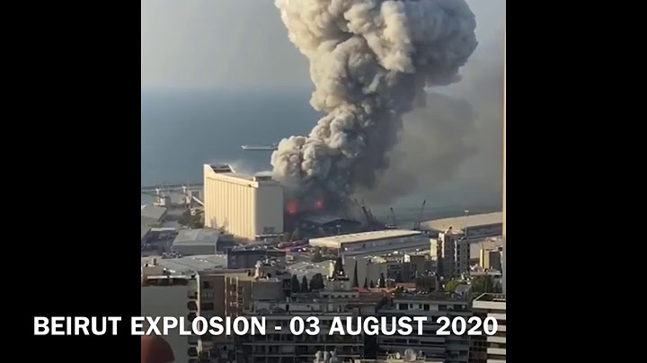 💥 Beirut Explosion. Several dead. Thousands injured. Massive blast!