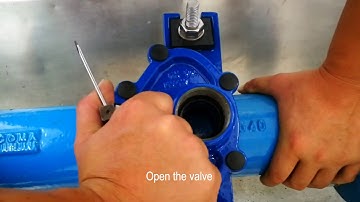 How to install flow sensor in ductile pipe under pressure EN