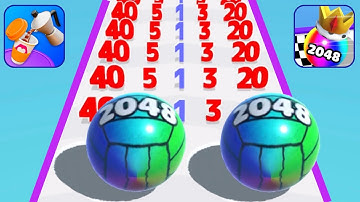 Satisfying Mobile Game Max Gameplay:BallRun 2048,Number Master: Run and Merge,Canvas Run,Battery Run