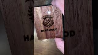 Будет ли виден логотип после выжигания на орехе #diywood #wood #diy #woodworking