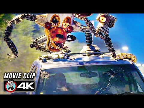 Animatronics Car Chase Scene | FIVE NIGHTS AT FREDDY'S 2 (2025) Movie CLIP 4K