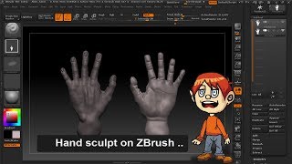 Make Hand on ZBrush 4R7