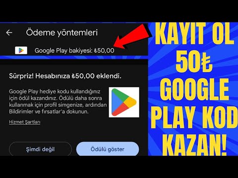 BEDAVA GOOGLE PLAY KODU VEREN MOBİL UYGULAMA (KAYIT OL 50₺ KAZAN) | Google play kodu hilesi
