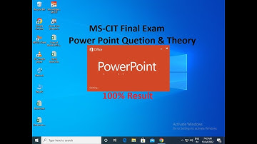 MSCIT Final Exam || Power Point Question and Answer