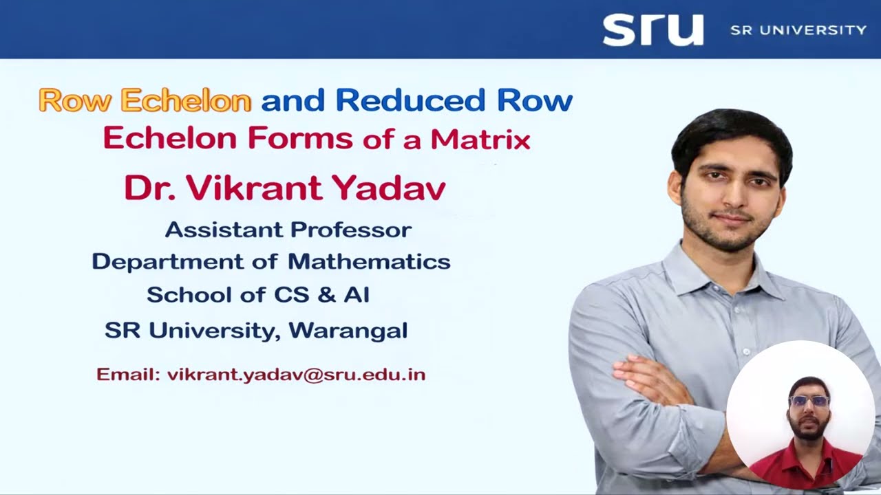 Row Echelon Form (REF) and Reduced Row Echelon Form (RREF) of a Matrix | Matrix Algebra Explained