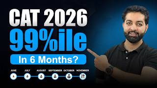 6 Months Left For CAT 2026? | Are They Enough? | Here's The 99%ile Strategy