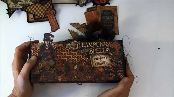 Graphic 45 Steampunk Spells envelope mini album tutorial finish album