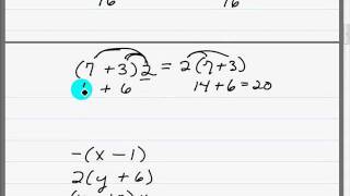 GED Exam- Math Help Distributive Property