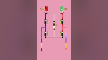 LED Polarity tester circuit #diy #electronics #shorts