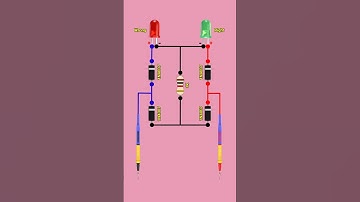 LED Polarity tester circuit #diy #electronics #shorts
