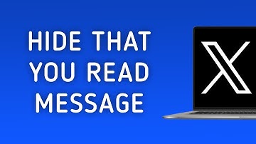 How To Hide That you Read A Message On X (Twitter) On PC